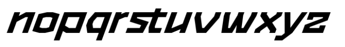 Kartina Oblique Font LOWERCASE