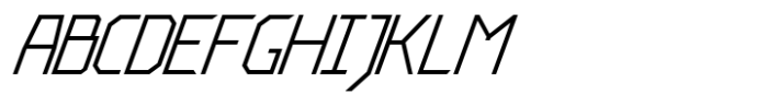 Kartina Thin Oblique Font UPPERCASE