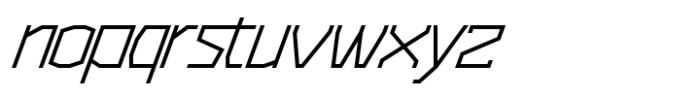 Kartina Thin Oblique Font LOWERCASE