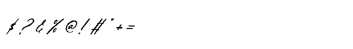 Kartula Italic Font OTHER CHARS