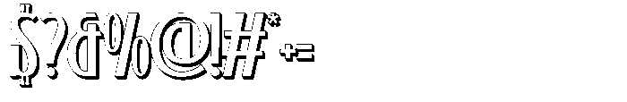 Kashtani Extrude Font OTHER CHARS