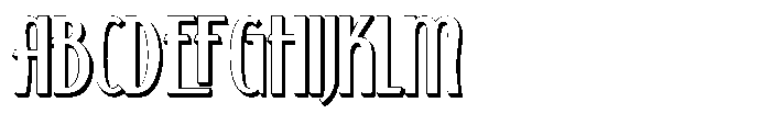 Kashtani Extrude Font UPPERCASE