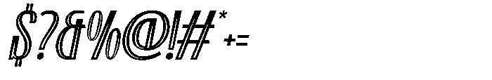 Kashtani Oblique Decor Font OTHER CHARS