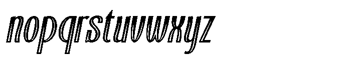 Kashtani Oblique Decor Font LOWERCASE