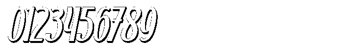 Kashtani Oblique Extrude Font OTHER CHARS
