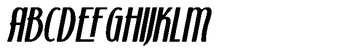 Kashtani Oblique Round Font UPPERCASE