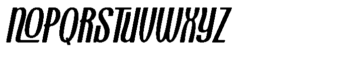 Kashtani Oblique Round Font UPPERCASE