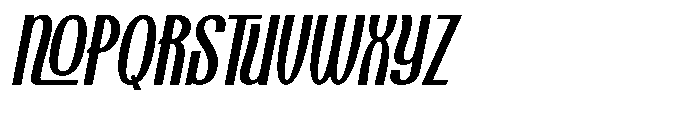 Kashtani Oblique Font UPPERCASE