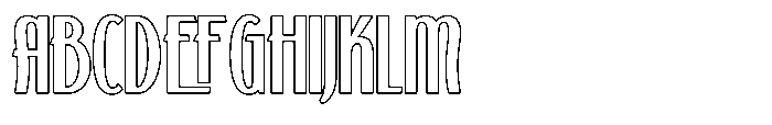 Kashtani Outline Font UPPERCASE