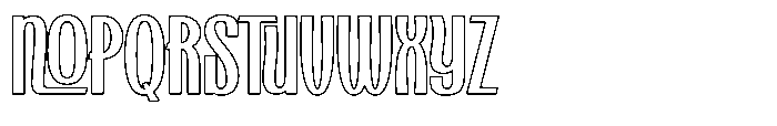 Kashtani Outline Font UPPERCASE