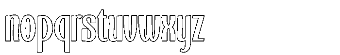 Kashtani Outline Font LOWERCASE