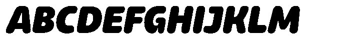 Kasia Nova Black Italic Font UPPERCASE