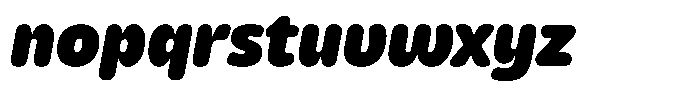Kasia Nova Black Italic Font LOWERCASE