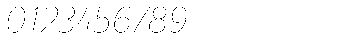 Kasia Nova Hairline Italic Font OTHER CHARS