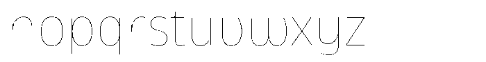 Kasia Nova Hairline Font LOWERCASE