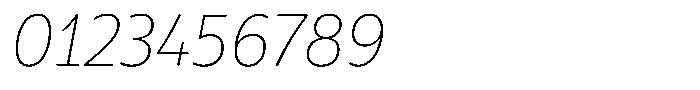 Kasia Nova Thin Italic Font OTHER CHARS