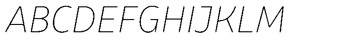 Kasia Nova Thin Italic Font UPPERCASE