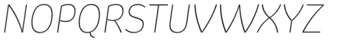 Kasia Ultra Thin Italic Font UPPERCASE
