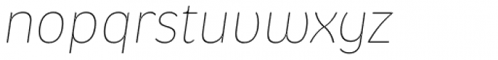Kasia Ultra Thin Italic Font LOWERCASE
