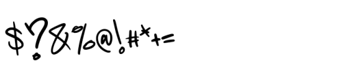 Kasmire Graffiti Font OTHER CHARS