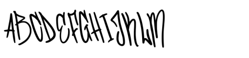 Kasmire Graffiti Font UPPERCASE