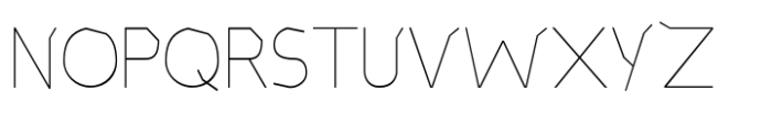 Kasra Typeface Thin Font UPPERCASE