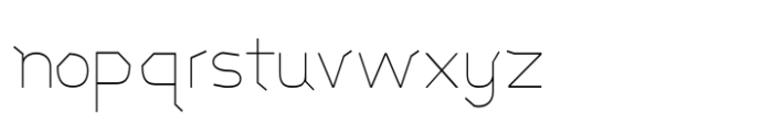 Kasra Typeface Thin Font LOWERCASE