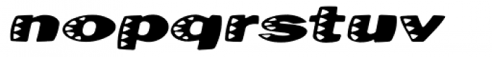 Kassena ExtraWide Italic Font LOWERCASE