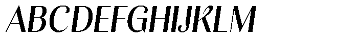 Kastien Bold Condensed Slant Font UPPERCASE