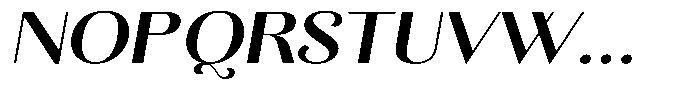 Kastien Bold Expanded Slant Font UPPERCASE