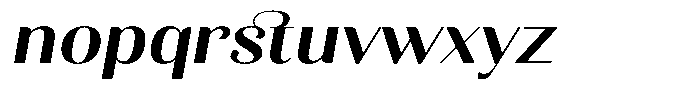 Kastien Bold Expanded Slant Font LOWERCASE