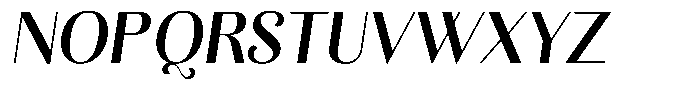 Kastien Bold Semi Condensed Slant Font UPPERCASE