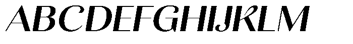 Kastien Bold Semi Expanded Slant Font UPPERCASE