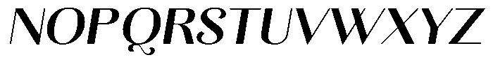 Kastien Bold Semi Expanded Slant Font UPPERCASE