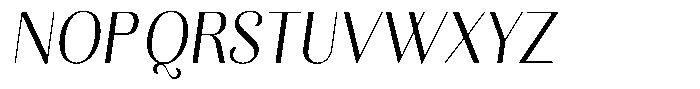Kastien Condensed Slant Font UPPERCASE