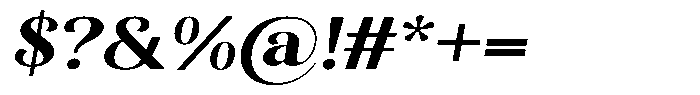 Kastien Extra Bold Expanded Slant Font OTHER CHARS