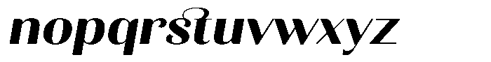 Kastien Extra Bold Expanded Slant Font LOWERCASE