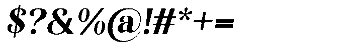 Kastien Extra Bold Slant Font OTHER CHARS