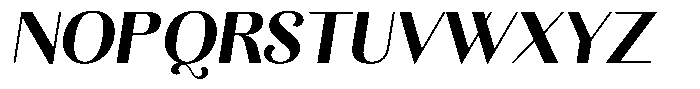 Kastien Extra Bold Slant Font UPPERCASE