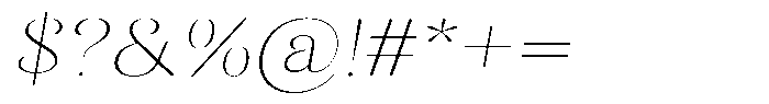 Kastien Extra Light Expanded Slant Font OTHER CHARS