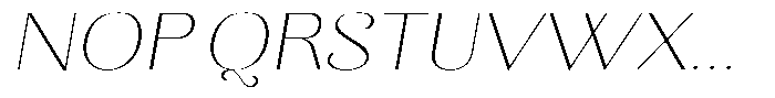 Kastien Extra Light Expanded Slant Font UPPERCASE