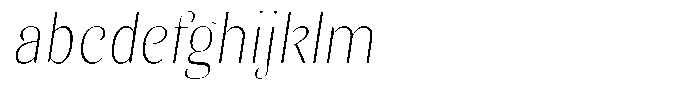 Kastien Extra Light Sem Condensed Slant. FONT