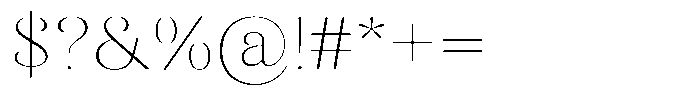 Kastien Extra Light Semi Expanded Font OTHER CHARS