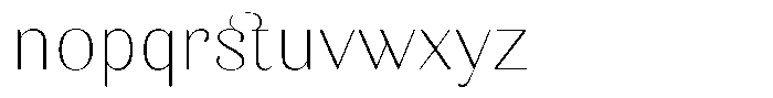 Kastien Extra Light Semi Expanded Font LOWERCASE