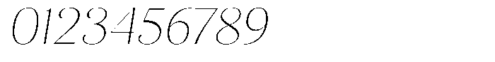 Kastien Extra Light Slant Font OTHER CHARS