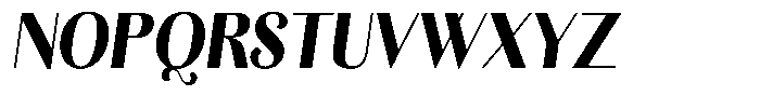 Kastien Heavy Condensed Slant Font UPPERCASE