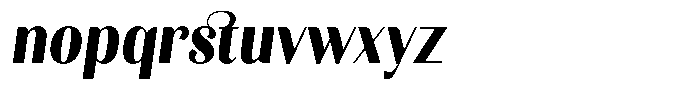 Kastien Heavy Condensed Slant Font LOWERCASE