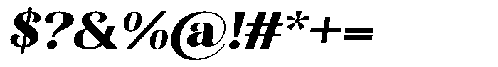 Kastien Heavy Expanded Slant Font OTHER CHARS