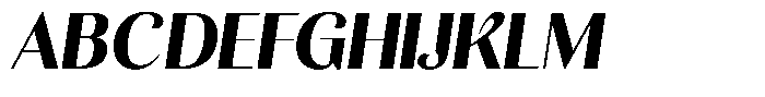 Kastien Heavy Semi Condensed Slant Font UPPERCASE