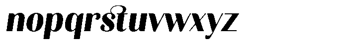 Kastien Heavy Semi Condensed Slant Font LOWERCASE